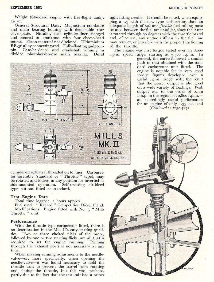 Mills 1.3 Mk II Throttled